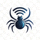蜘蛛直播网站标志 - 一个蜘蛛网与足球结合的图案